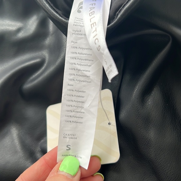 Fabletics Vegan Leather Leggings - Picture 5 of 6